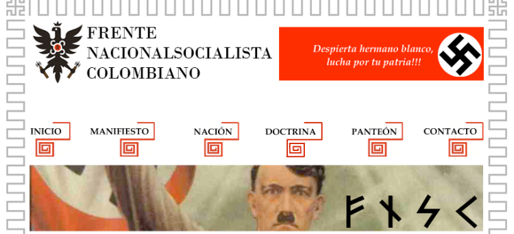  Frente Nacionalsocialista colombiano, de extrema derecha